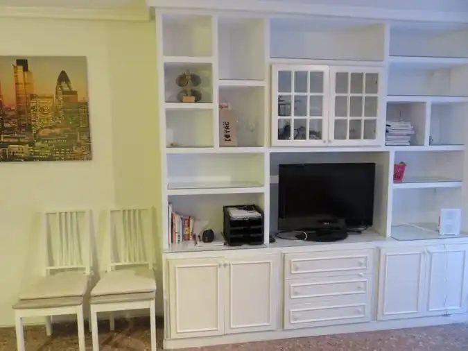 Sala de estar de Piso para compartir en Valencia con Amueblado y Balcón