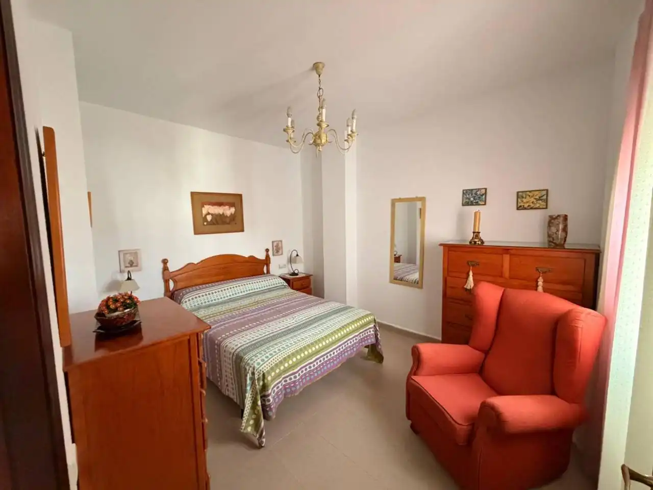 Schlafzimmer von Wohnung zum Verkauf in Chiclana de la Frontera mit Klimaanlage, Terrasse und Abstellraum