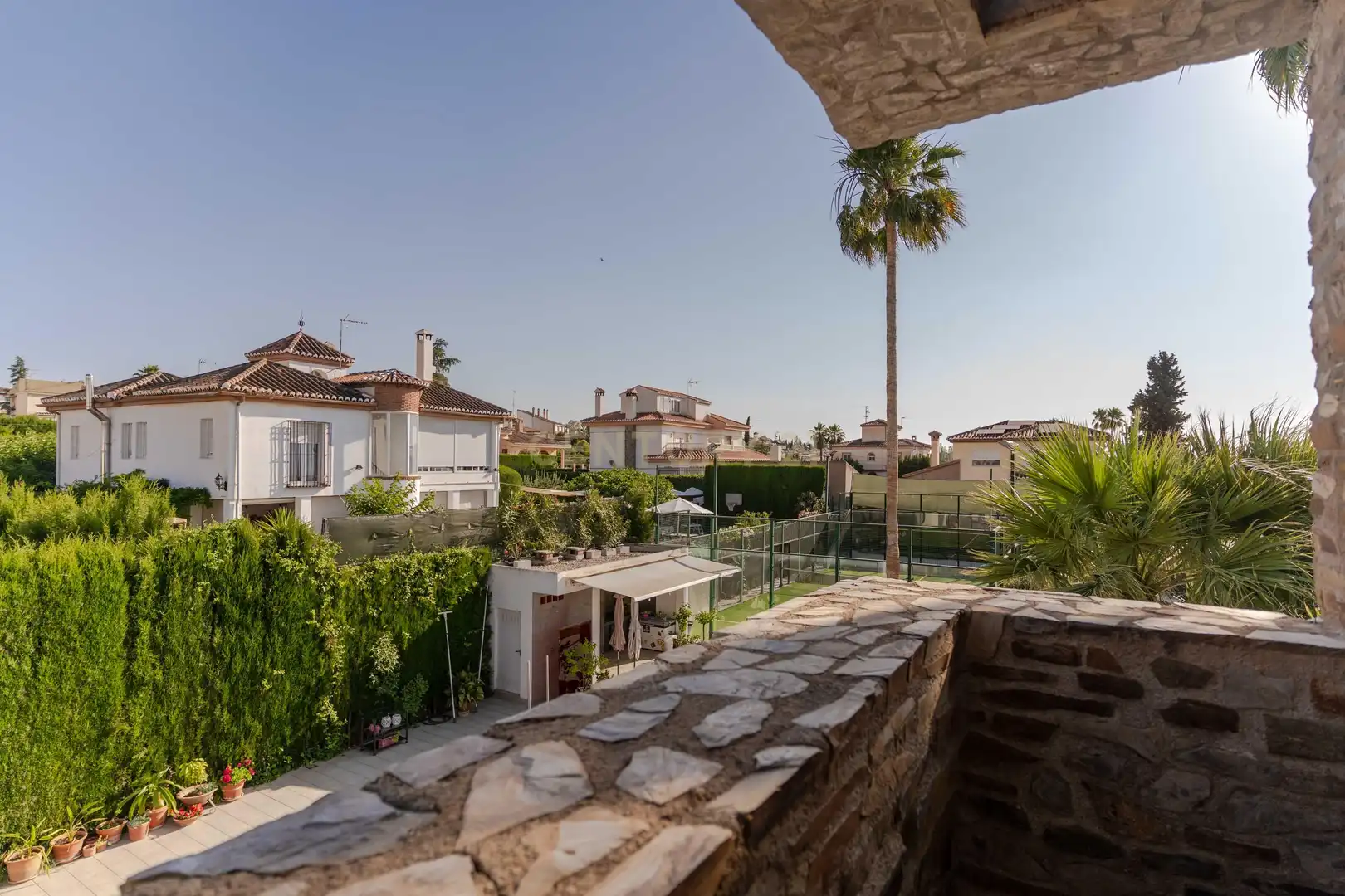 Terrassa de Casa o xalet en venda en Gójar amb Aire condicionat, Jardí privat i Traster
