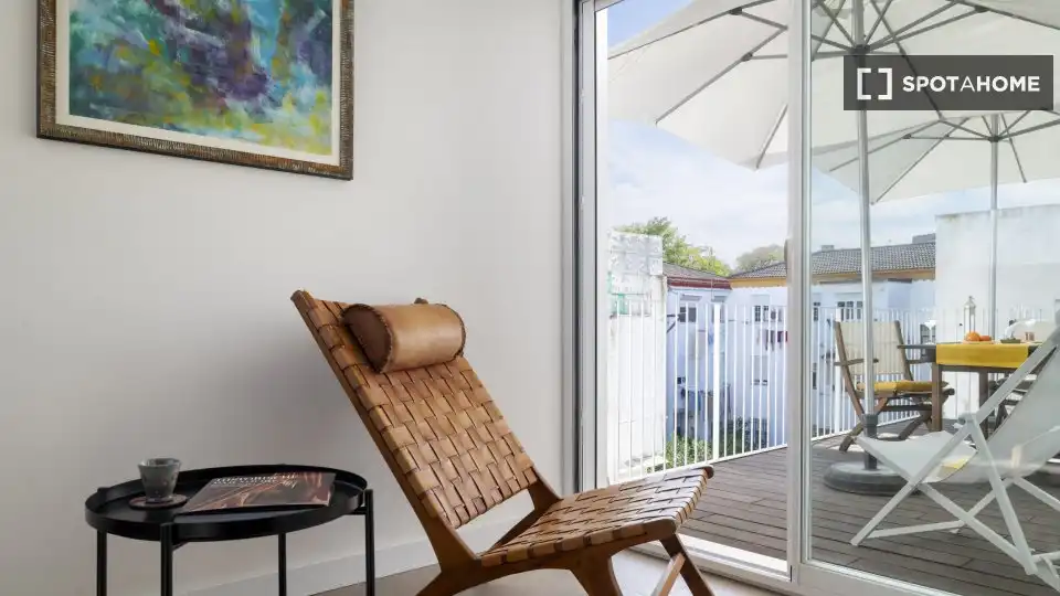 Terrassa de Apartament per a compartir en Sevilla amb Aire condicionat, Terrassa i Moblat