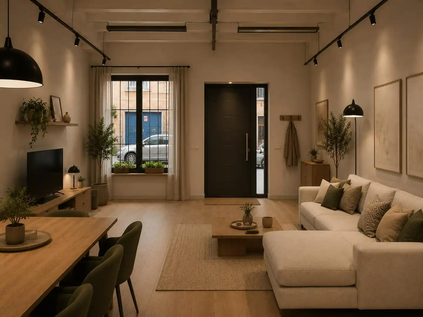 Sala de estar de Casa adosada en venta en Badalona