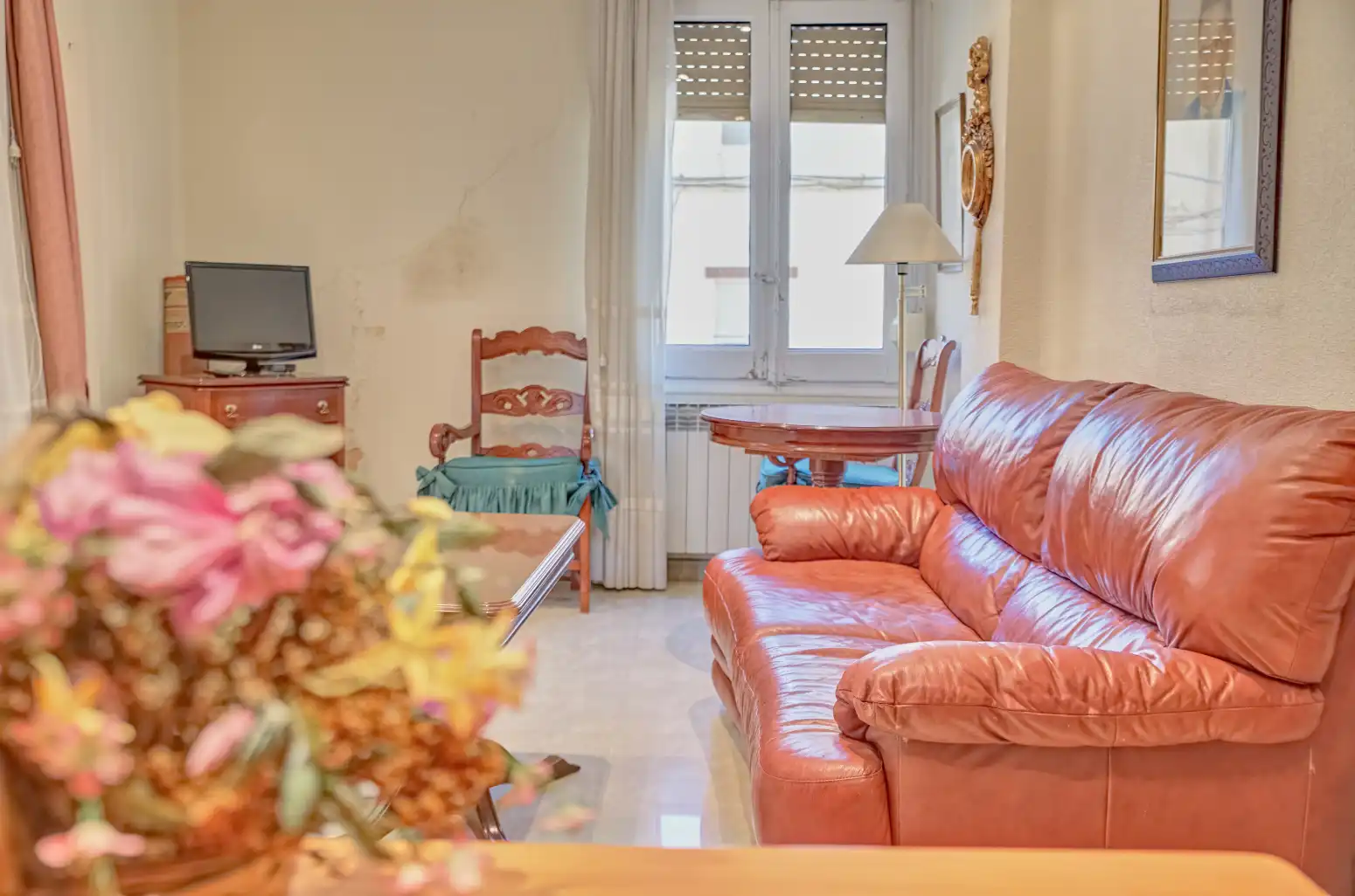 Sala de estar de Casa o chalet en venta en Falces con Calefacción, Parquet y Terraza