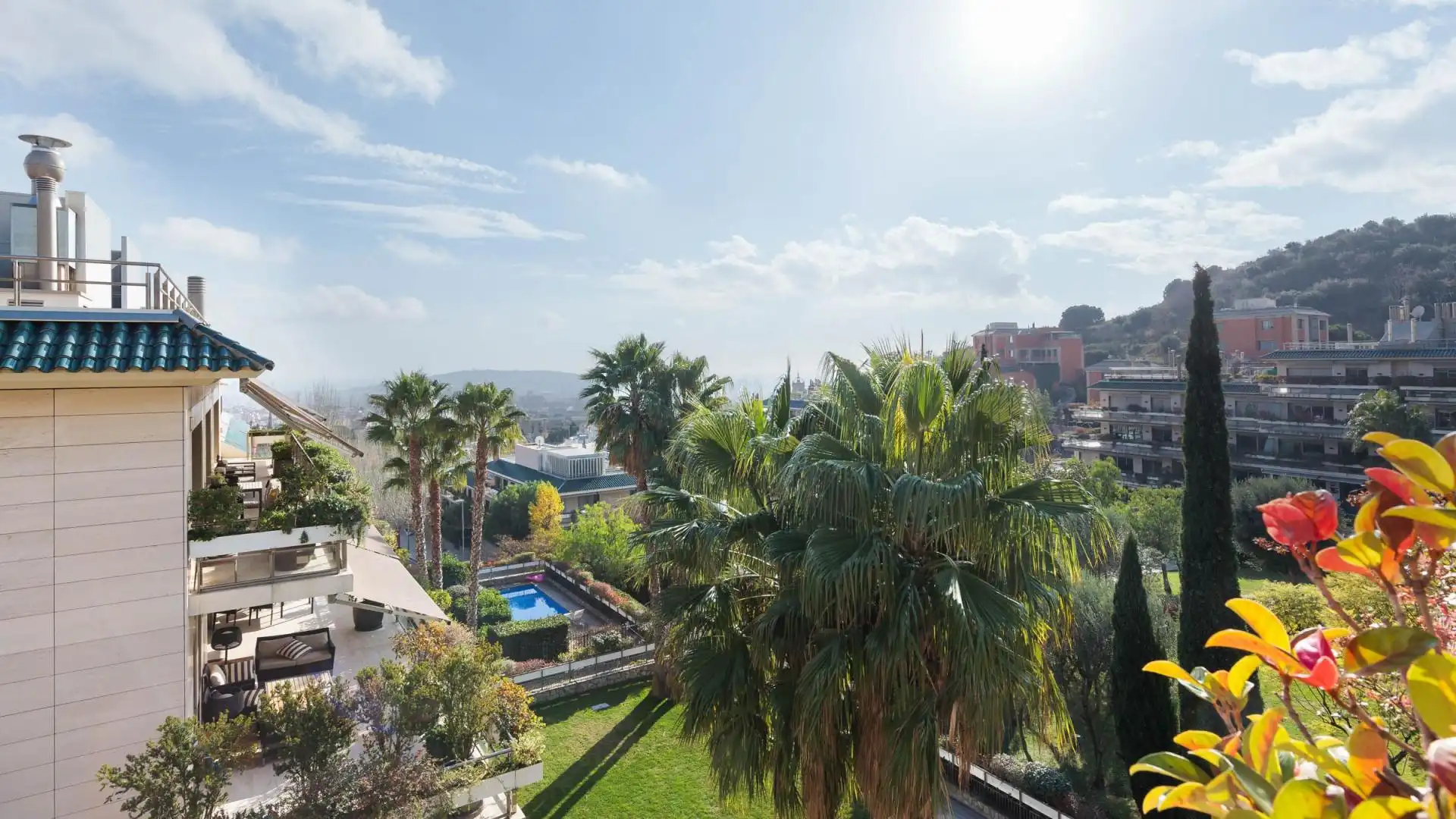 Exterior view of Flat for rent in Barcelona  with Private garden, Parquet flooring and Terrace