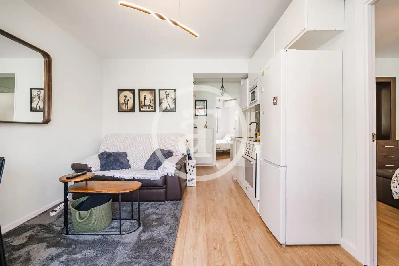 Sala de estar de Piso de alquiler en Madrid con Aire acondicionado, Calefacción y Amueblado