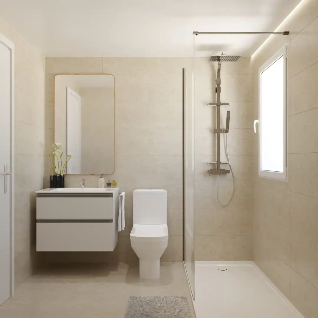 Badezimmer von Wohnung zum Verkauf in Santa Pola mit Klimaanlage