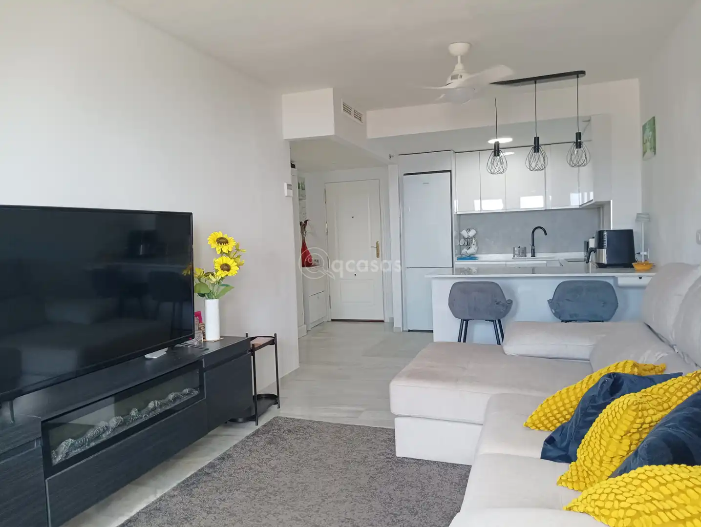 Sala de estar de Apartamento en venta en Benalmádena con Aire acondicionado, Calefacción y Terraza