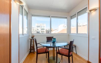 Dining room of Flat for sale in  Barcelona Capital  with Heating, Furnished and Balcony