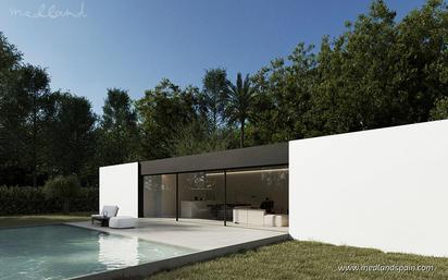 Vista exterior de Casa o xalet en venda en L'Alfàs del Pi amb Aire condicionat, Jardí privat i Terrassa
