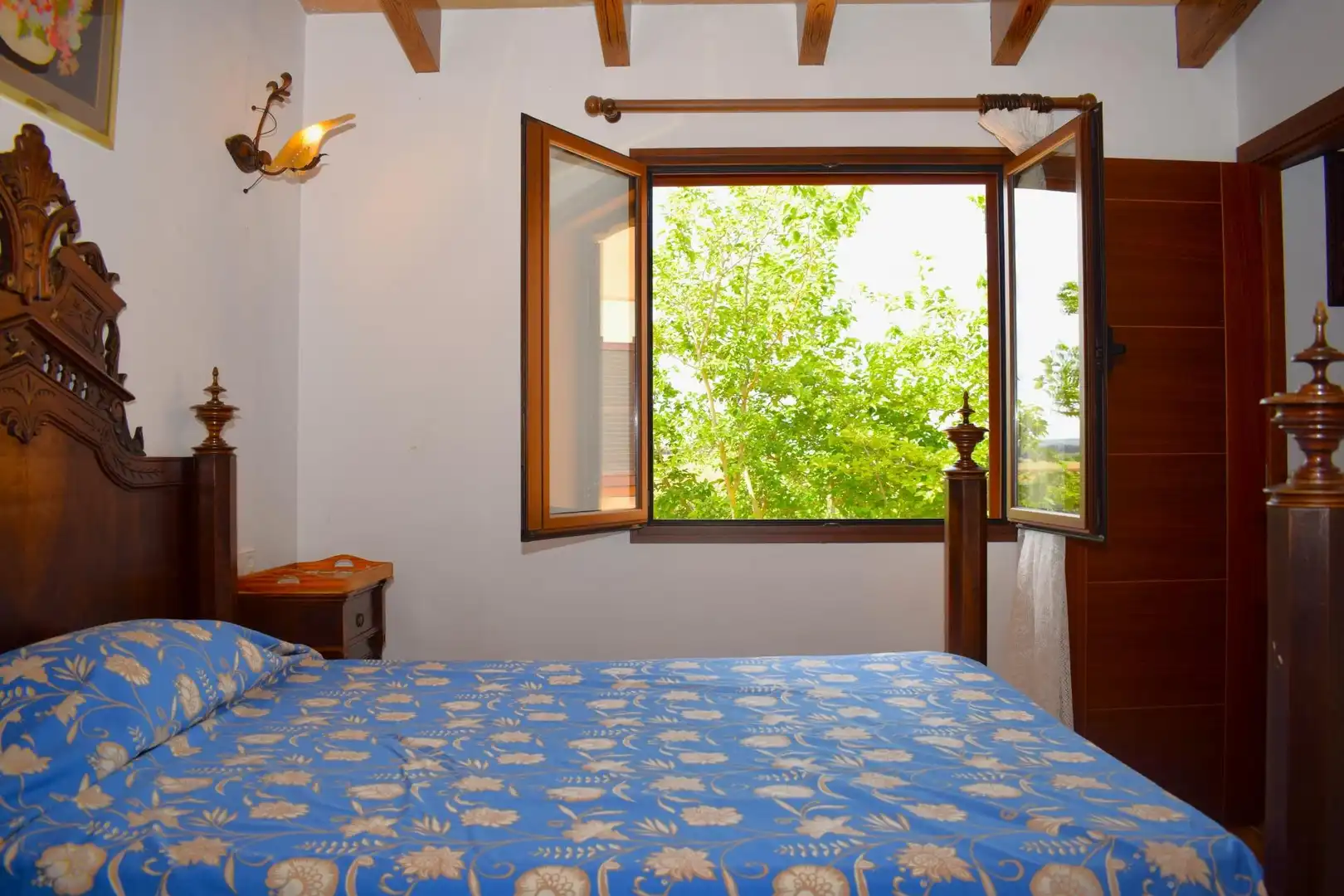 Schlafzimmer von Country house zur Miete in Sa Pobla mit Privatgarten, Terrasse und Möbliert
