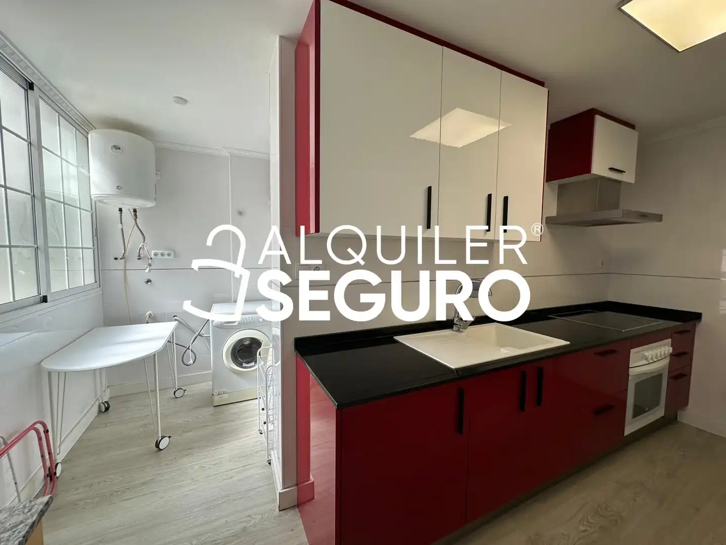 Kitchen of Flat for rent in Torrent  with Air Conditioner, Terrace and Furnished