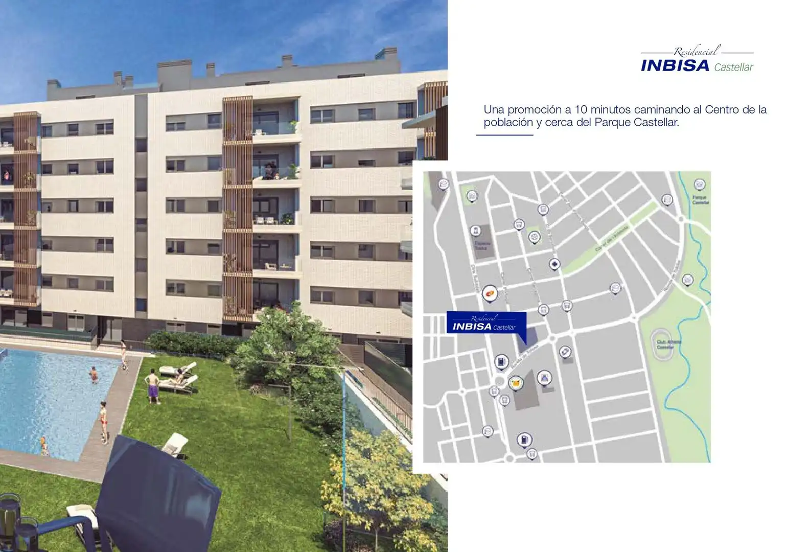 Vista exterior de Piso en venta en Castellar del Vallès con Calefacción, Jardín privado y Parquet