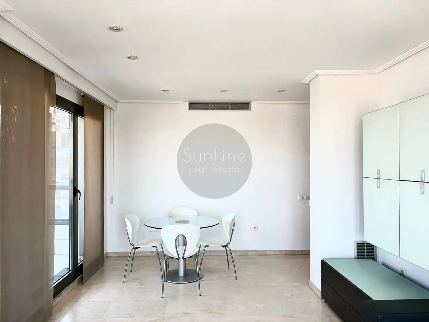 Dining room of Flat for rent in Valencia  with Furnished, Balcony and Pets allowed