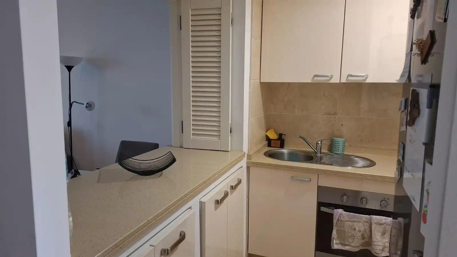 Cuina de Apartament de lloguer en Mijas amb Aire condicionat, Calefacció i Terrassa