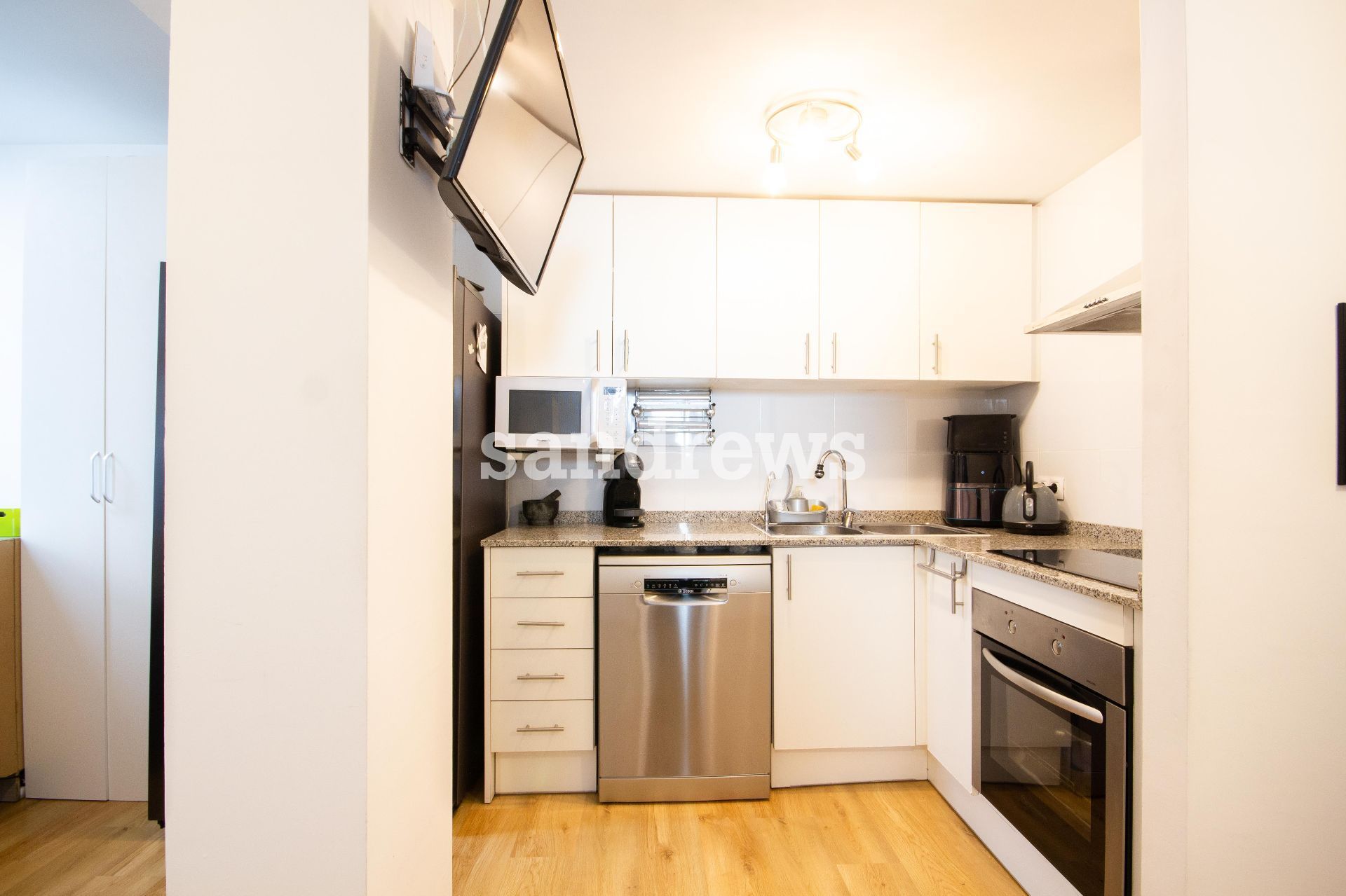 Kitchen of Flat for sale in Figueres  with Air Conditioner and Heating