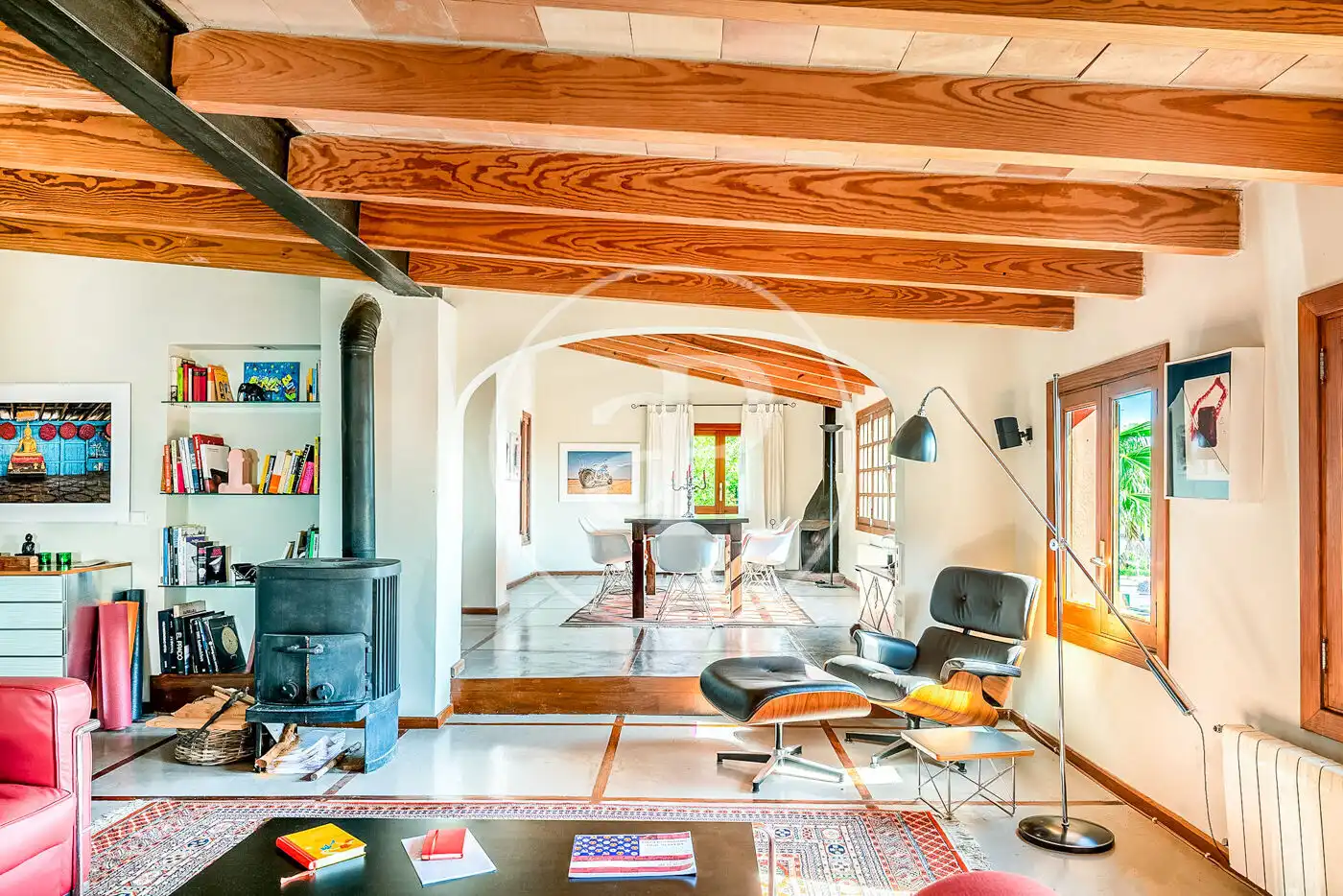 Sala d'estar de Pis de lloguer en  Palma de Mallorca amb Aire condicionat, Calefacció i Jardí privat
