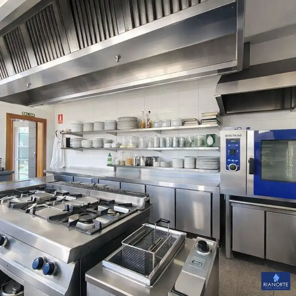Cocina de Local de alquiler en Gozón con Aire acondicionado y Amueblado