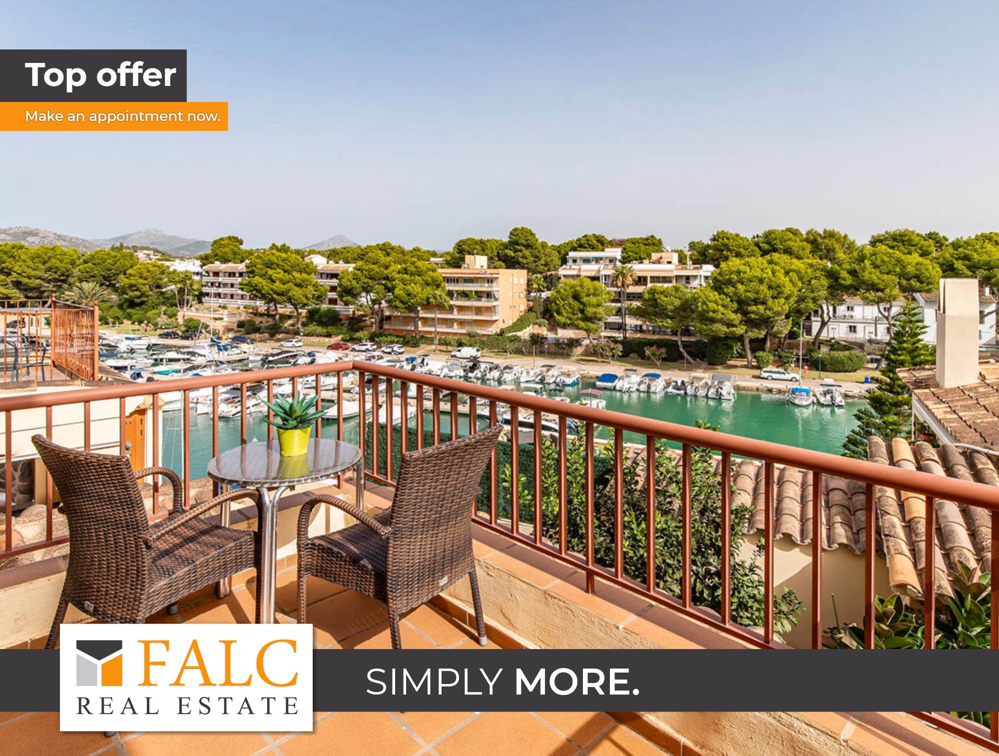 Terraza de Apartamento en venta en Calvià con Aire acondicionado, Jardín privado y Alarma