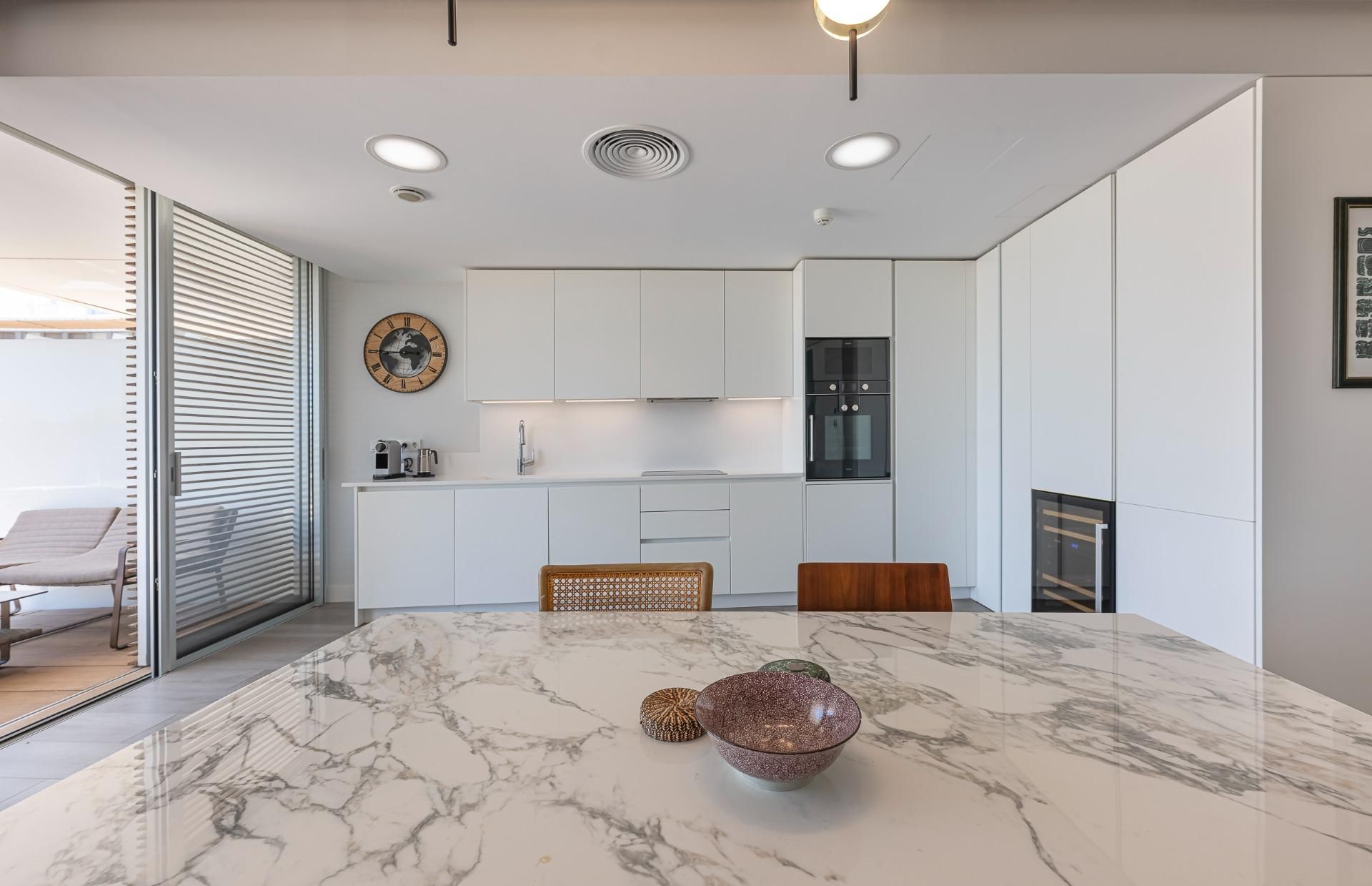 Cocina de Planta baja en venta en Estepona con Aire acondicionado, Jardín privado y Terraza