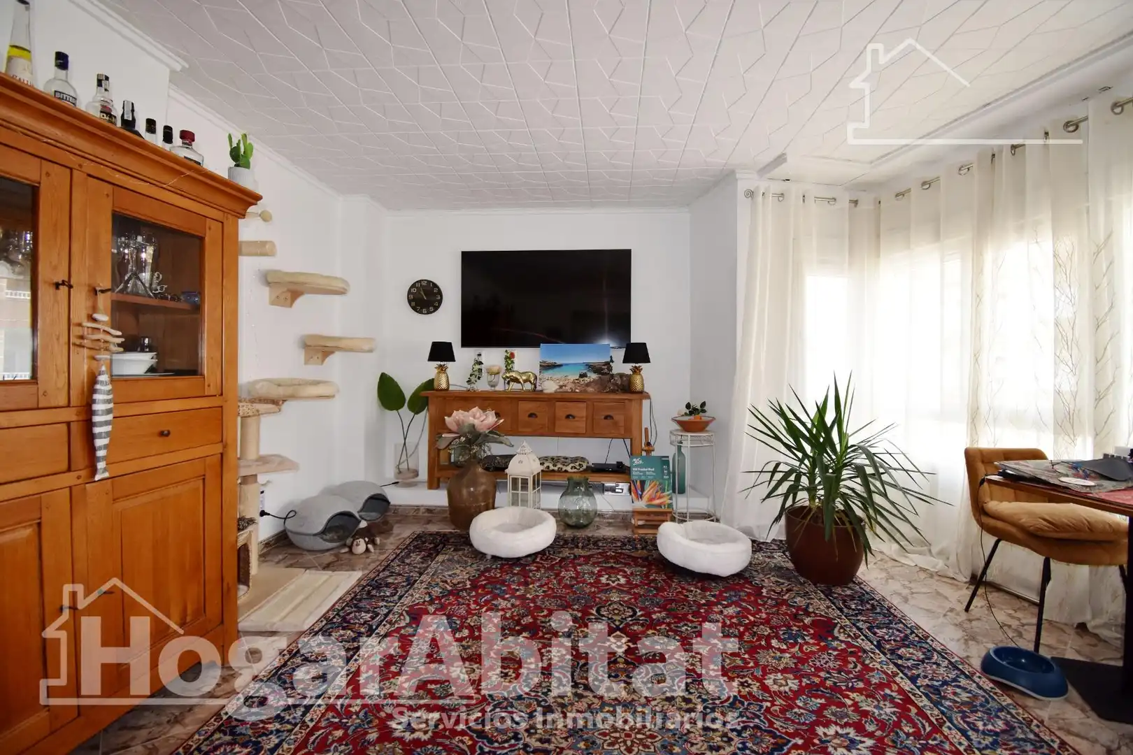 Living room of Flat for sale in Miramar  with Air Conditioner and Balcony