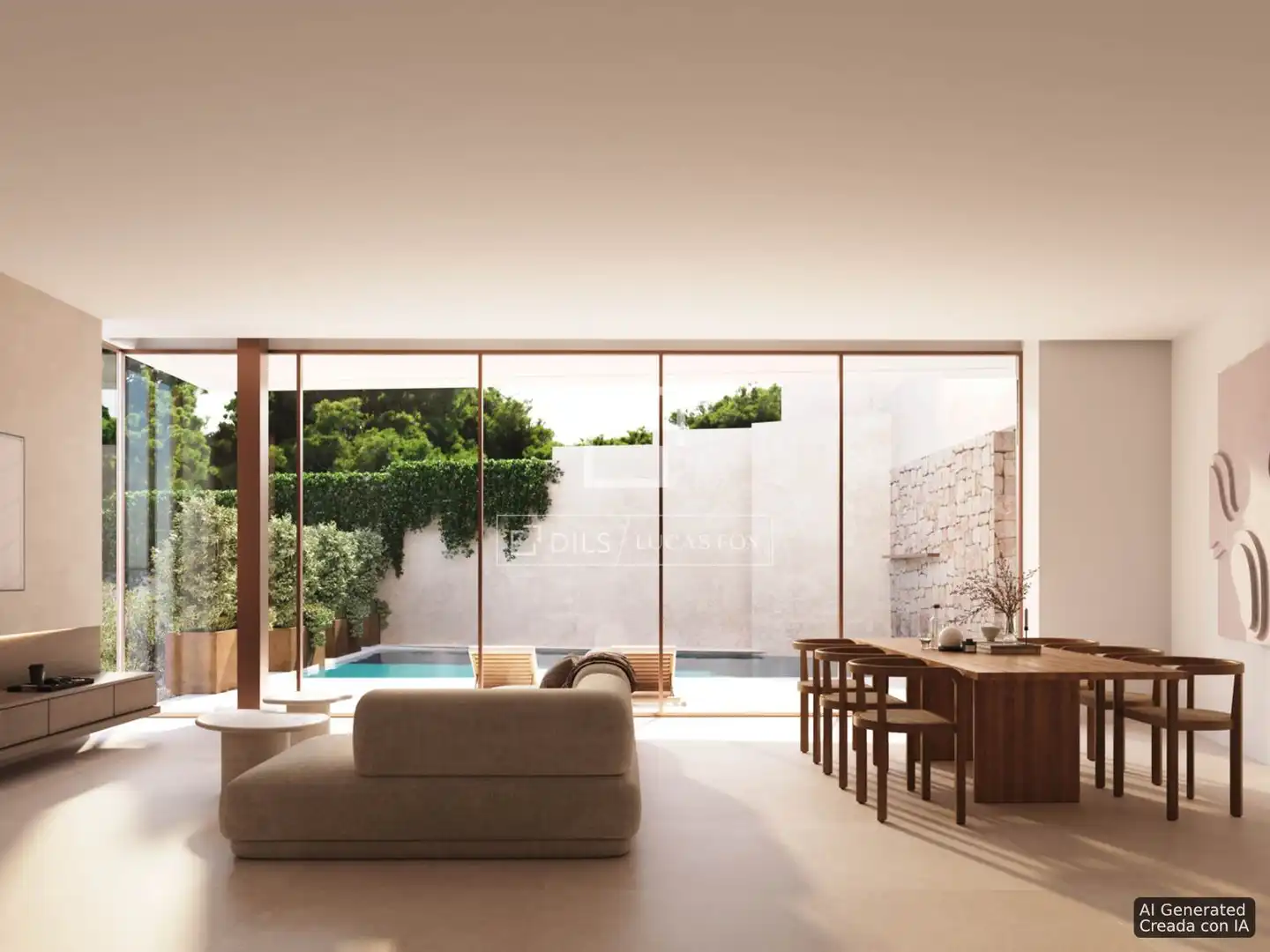 Sala de estar de Casa o chalet en venta en Santa Eulària des Riu con Aire acondicionado, Calefacción y Jardín privado