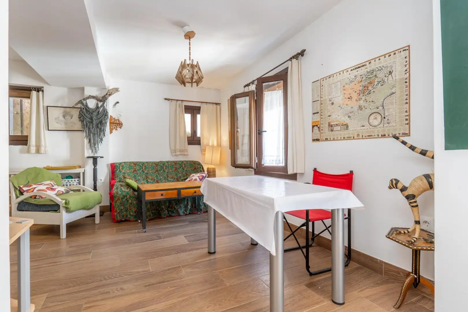 Living room of Houses for sale in Granada  with Air Conditioner, Terrace and Furnished