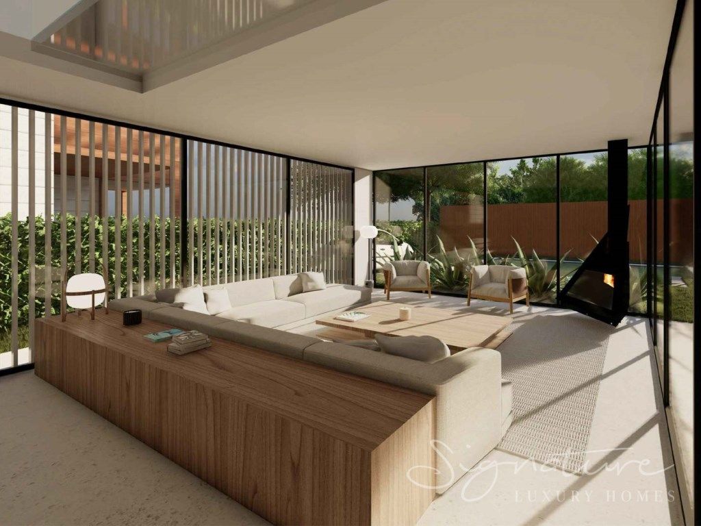 Sala d'estar de Casa o xalet en venda en Sant Cugat del Vallès amb Aire condicionat, Calefacció i Jardí privat