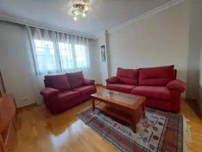 Wohnzimmer von Wohnung zur Miete in Oviedo  mit Parkett und Möbliert