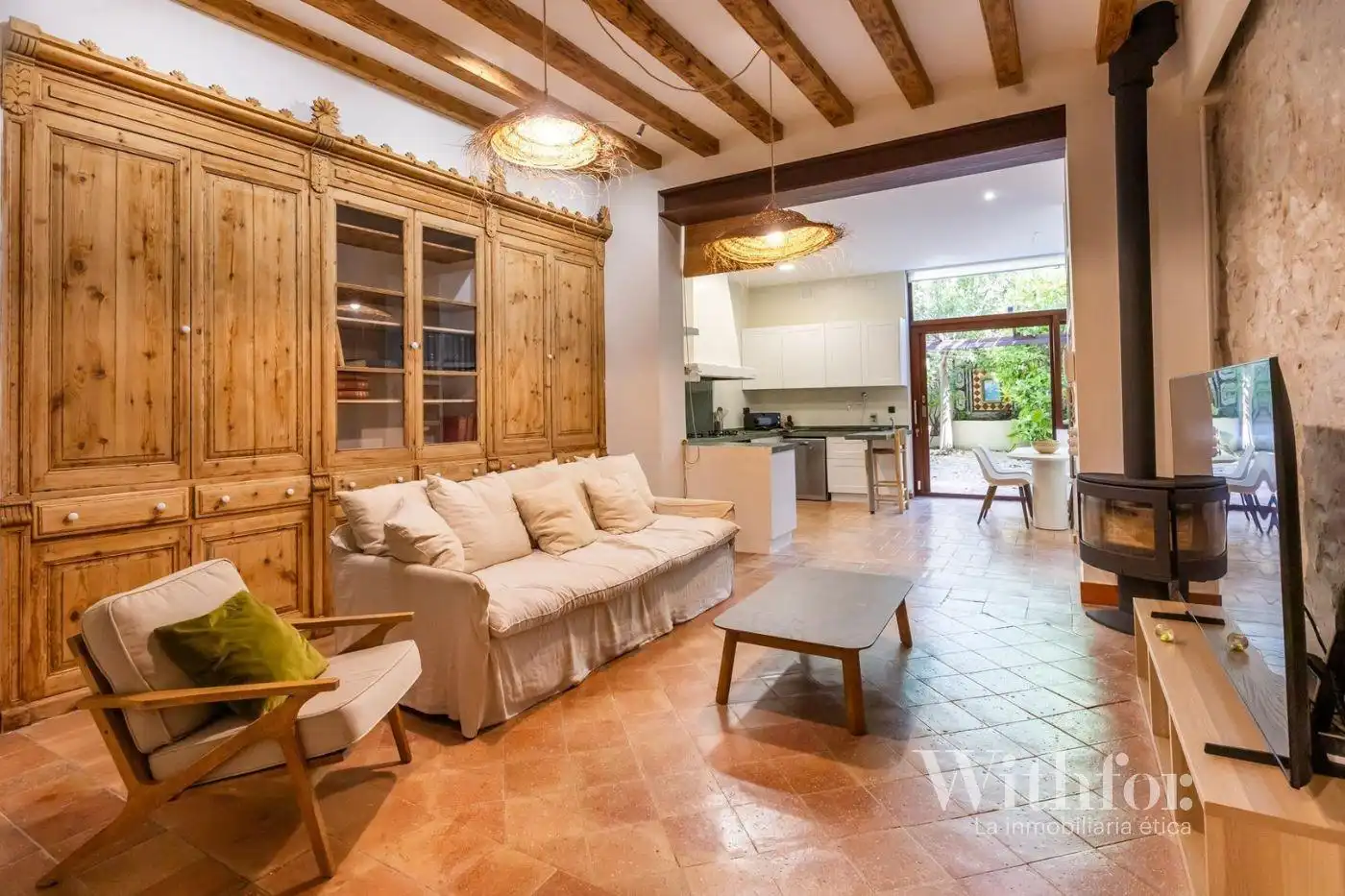 Living room of Country homes for sale in Tiana  with Balcony