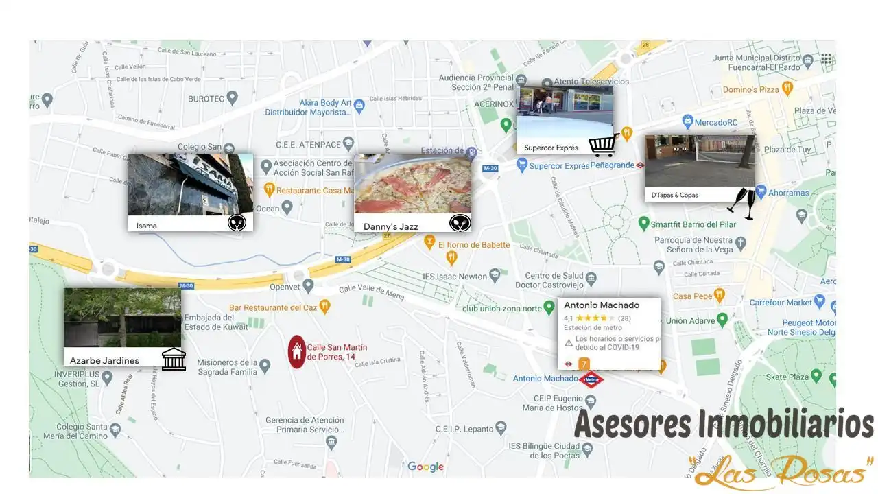 Vista exterior de Planta baja en venta en Madrid con Aire acondicionado y Calefacción