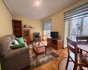 Sala d'estar de Apartament de lloguer en Ourense Capital  amb Calefacció, Parquet i Terrassa