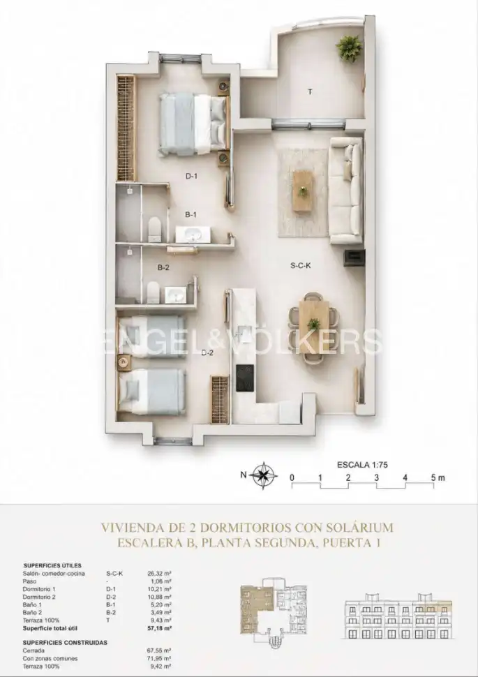 Flat with terrace for sale in El Montgó, imagen 31