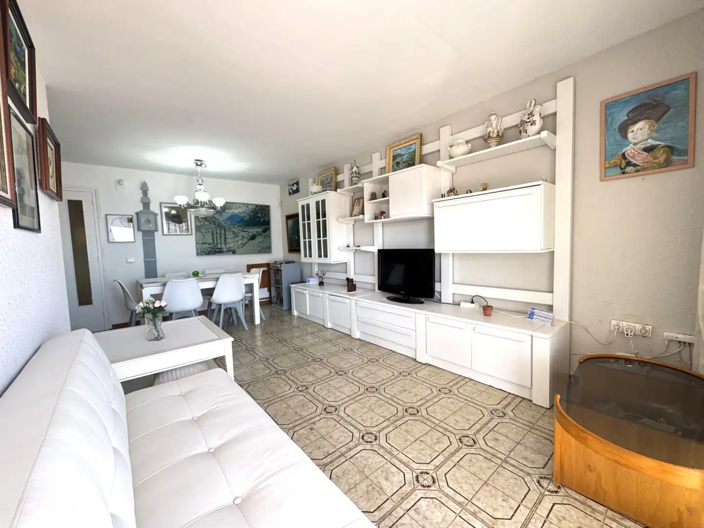 Living room of Flat for sale in Santa Susanna  with Terrace, Furnished and Balcony
