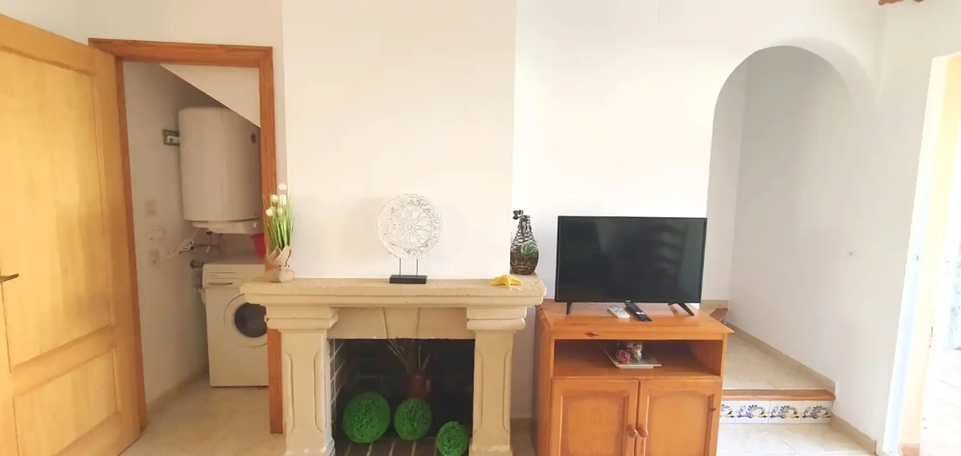 Sala d'estar de Casa adosada de lloguer en Dénia amb Aire condicionat, Calefacció i Terrassa
