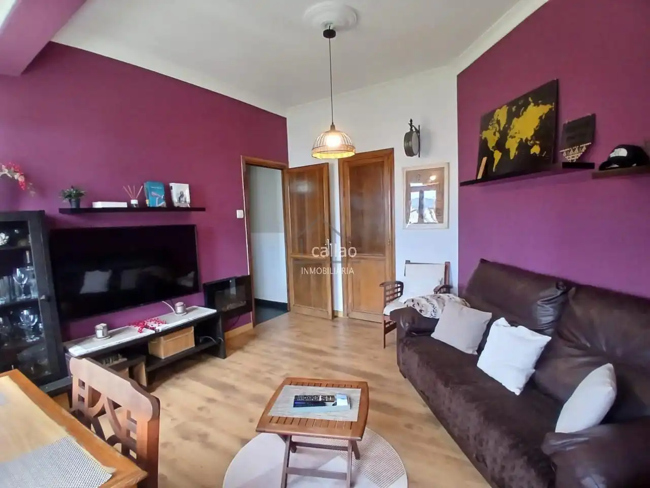 Living room of Flat for rent in Ferrol  with Heating and Furnished
