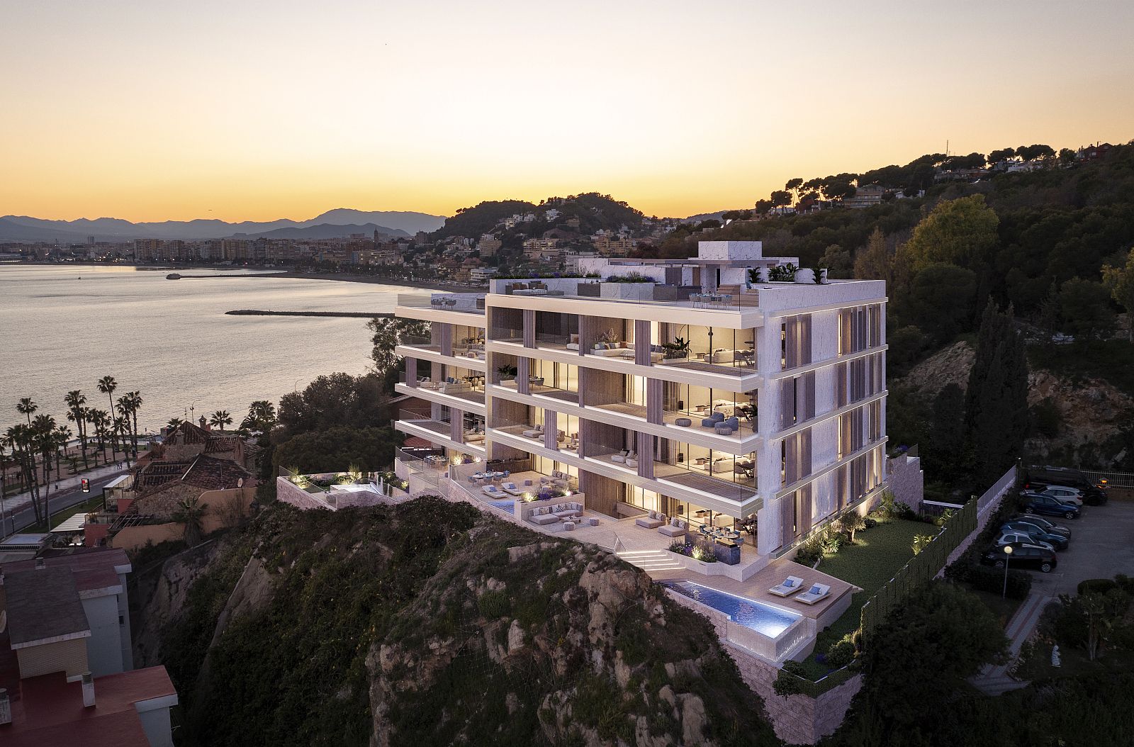 Exterior view of Apartment for sale in Málaga Capital  with Air Conditioner, Private garden and Terrace