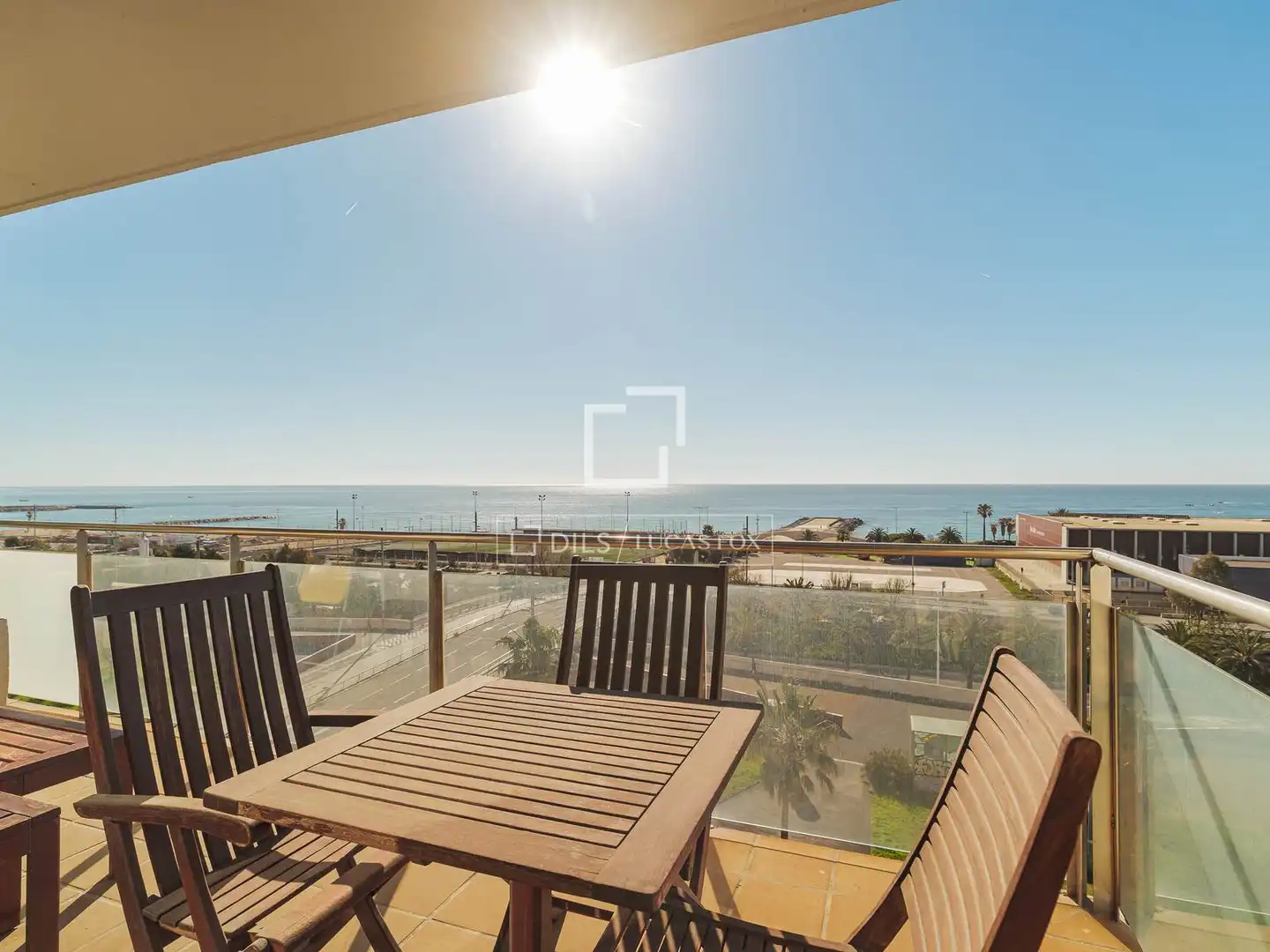 Terraza de Piso de alquiler en Barcelona con Aire acondicionado, Calefacción y Amueblado
