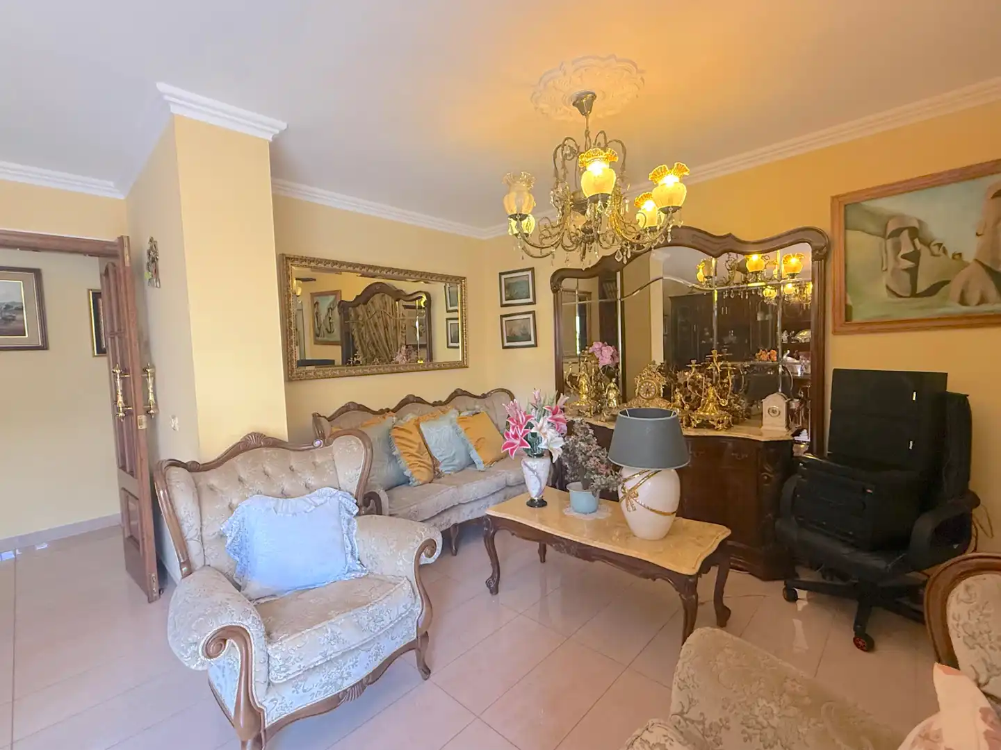 Sala de estar de Piso en venta en San Cristóbal de la Laguna con Jardín privado, Terraza y Trastero