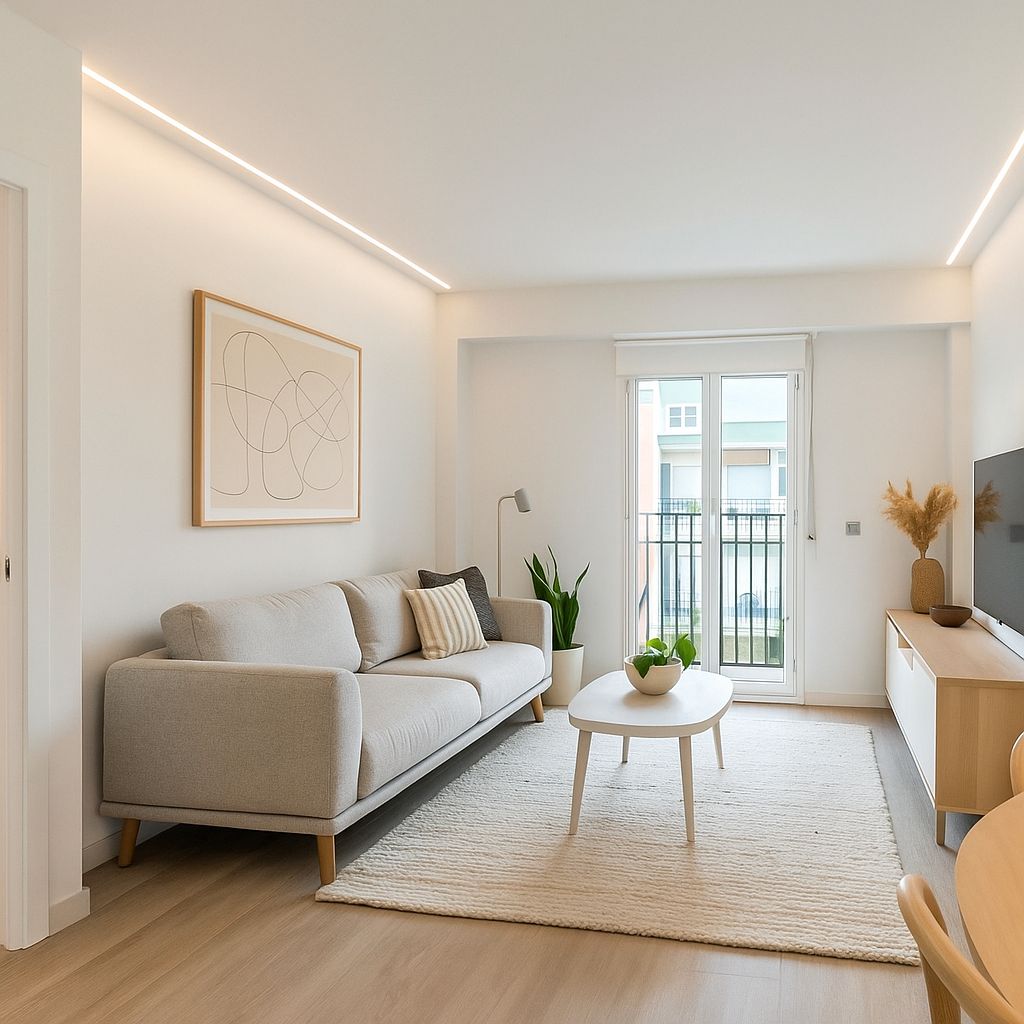 Living room of Flat for sale in  Valencia Capital  with Oven and Balcony
