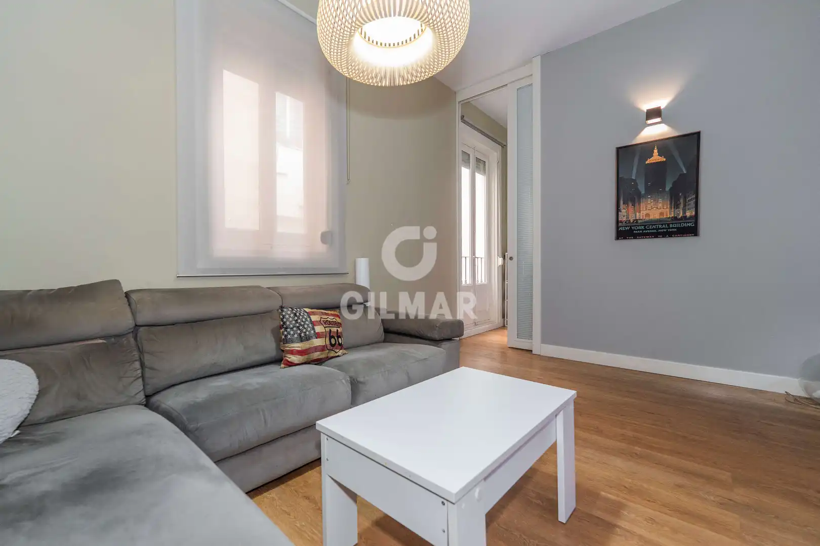 Living room of Flat for sale in  Madrid Capital  with Heating