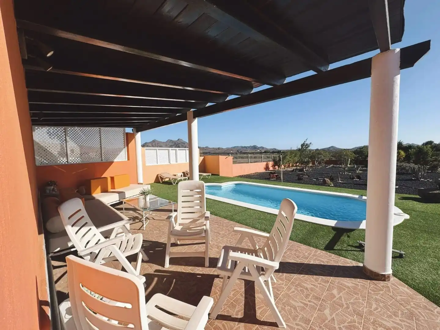 Terrassa de Casa o xalet en venda en Tuineje amb Aire condicionat, Terrassa i Piscina