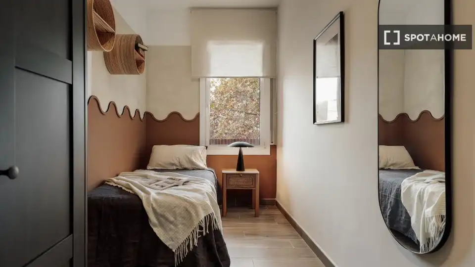 Bedroom of Flat for rent in Barcelona  with Air Conditioner, Heating and Furnished