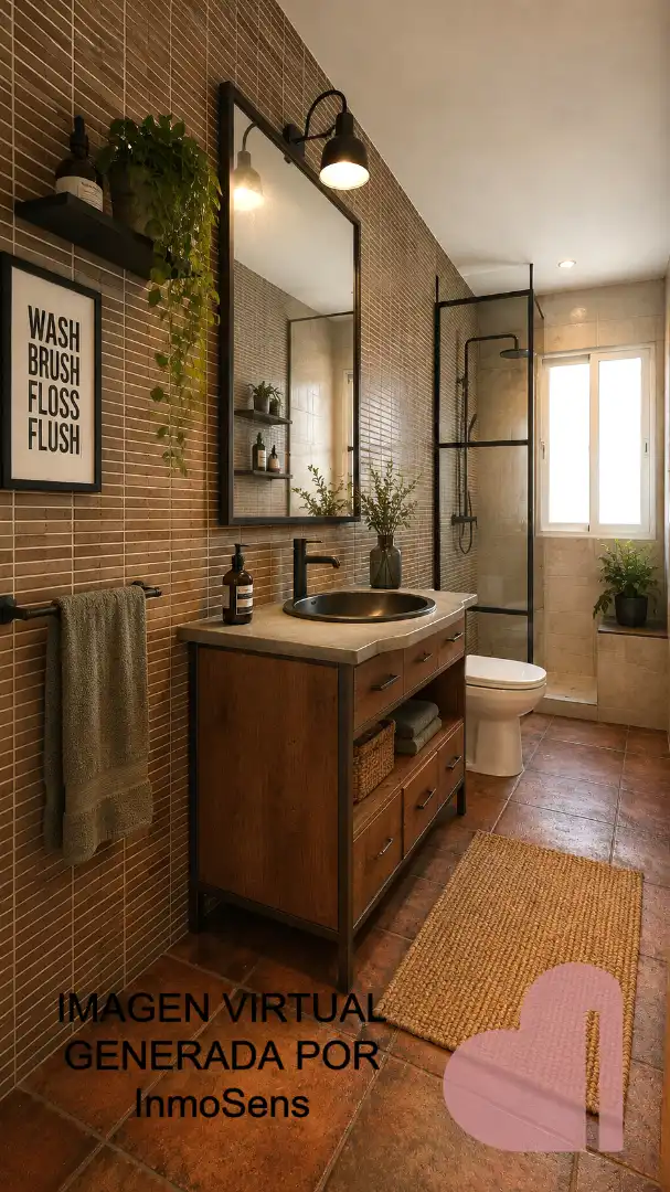 Baño de Casa adosada en venta en Vallirana con Jardín privado, Terraza y Balcón