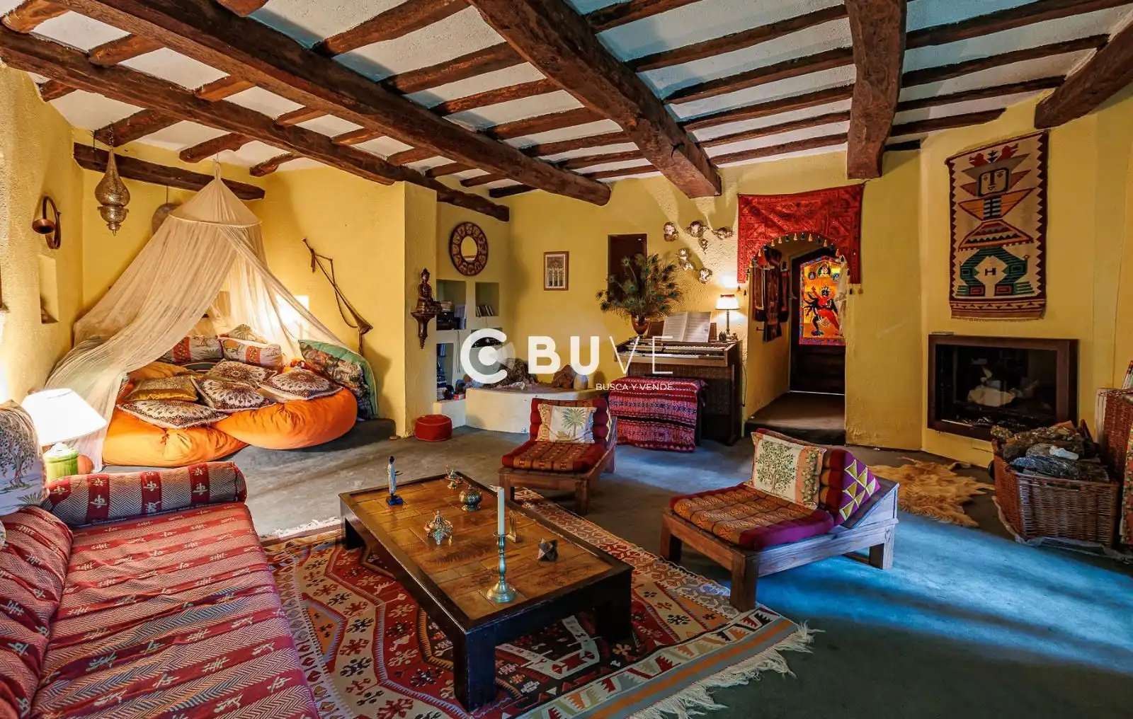 Wohnzimmer von Haus oder Chalet zum Verkauf in Pantón mit Klimaanlage, Heizung und Terrasse