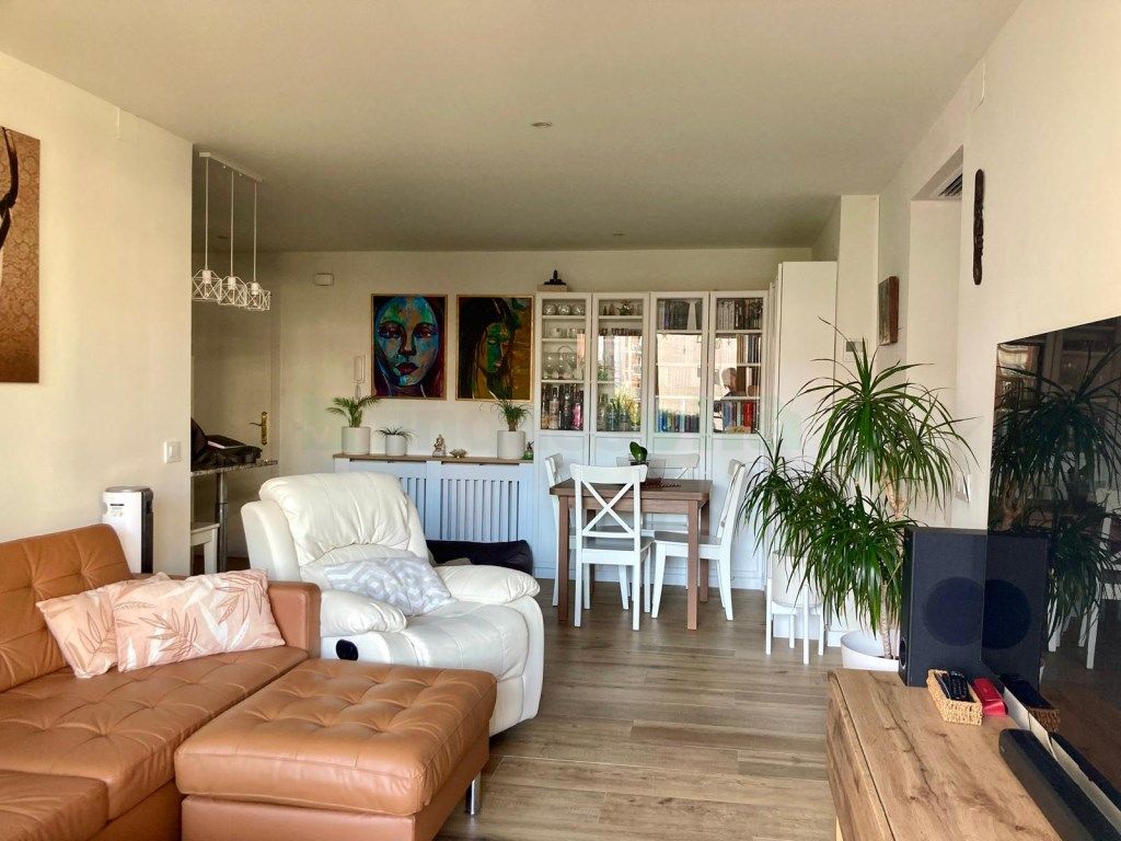 Living room of Flat for sale in Calella  with Air Conditioner, Terrace and Swimming Pool