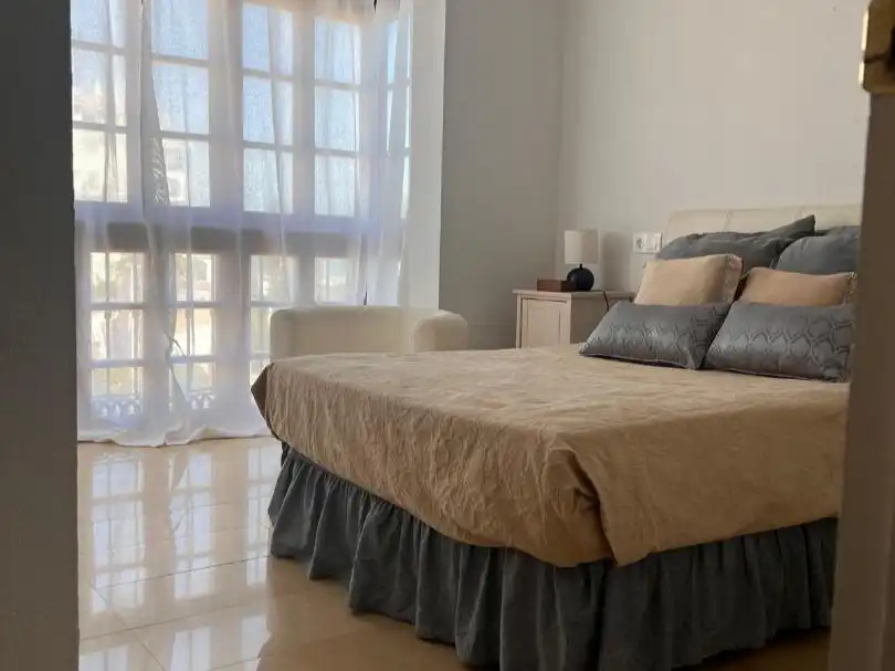 Schlafzimmer von Wohnung zur Miete in Manilva mit Terrasse, Möbliert und Waschmaschine