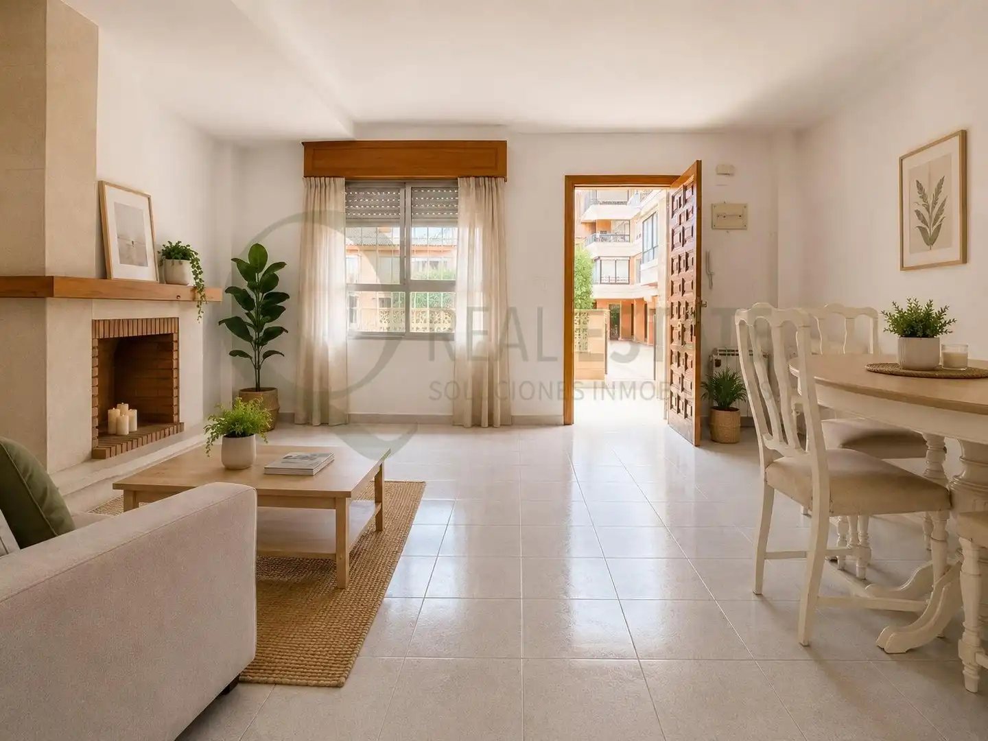 Sala de estar de Casa adosada en venta en Alicante / Alacant con Calefacción, Jardín privado y Terraza