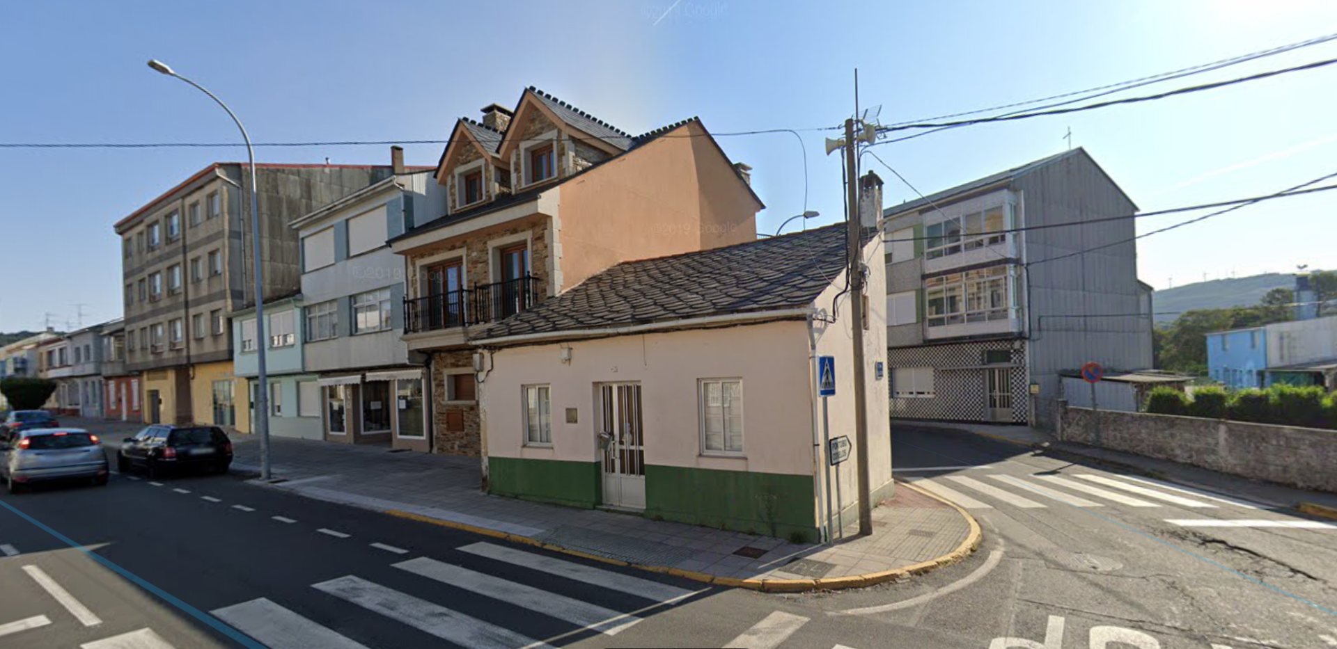 Exterior view of Single-family semi-detached for sale in As Pontes de García Rodríguez 