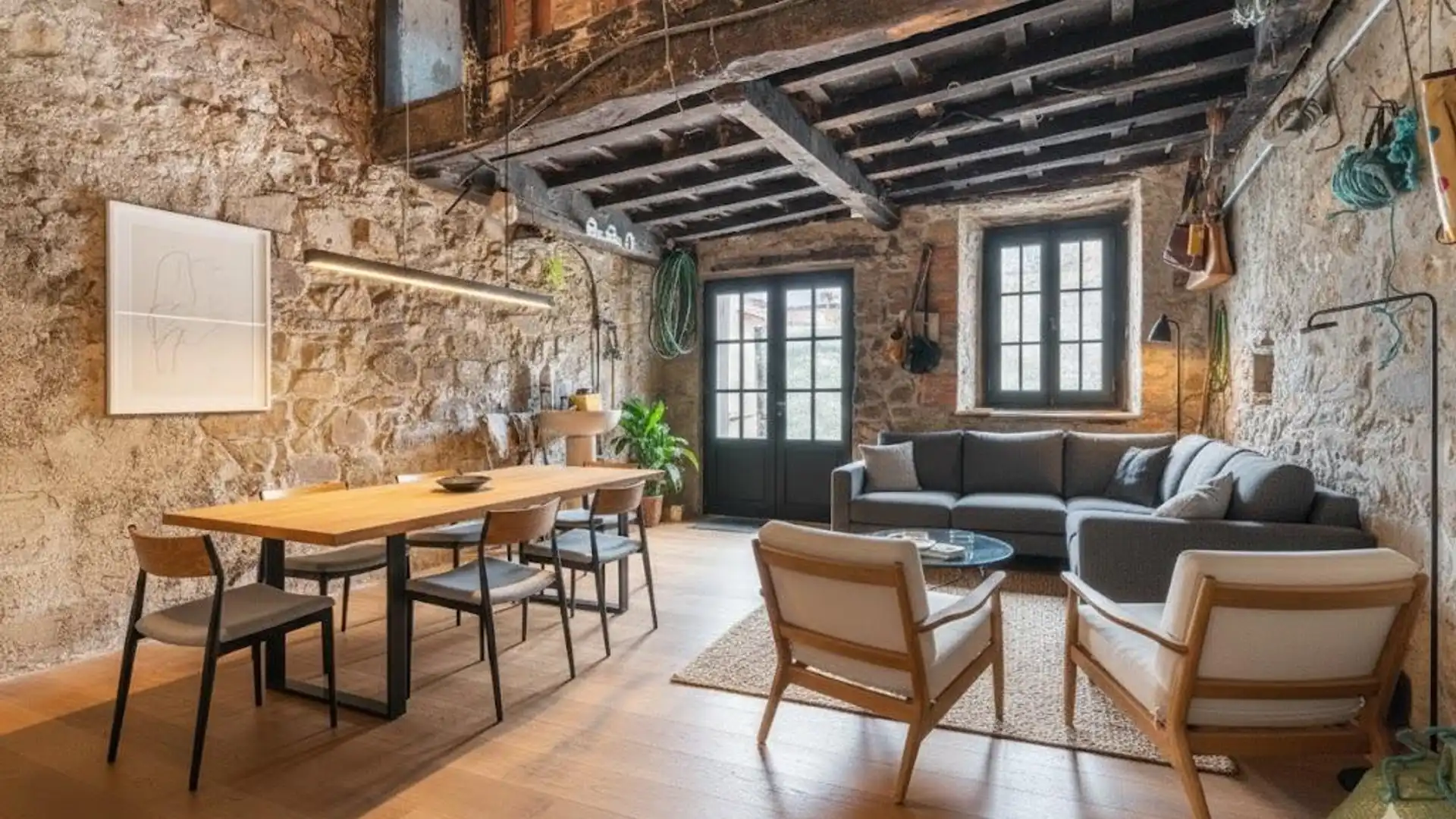 Sala de estar de Casa o chalet en venta en Laviana con Jardín privado