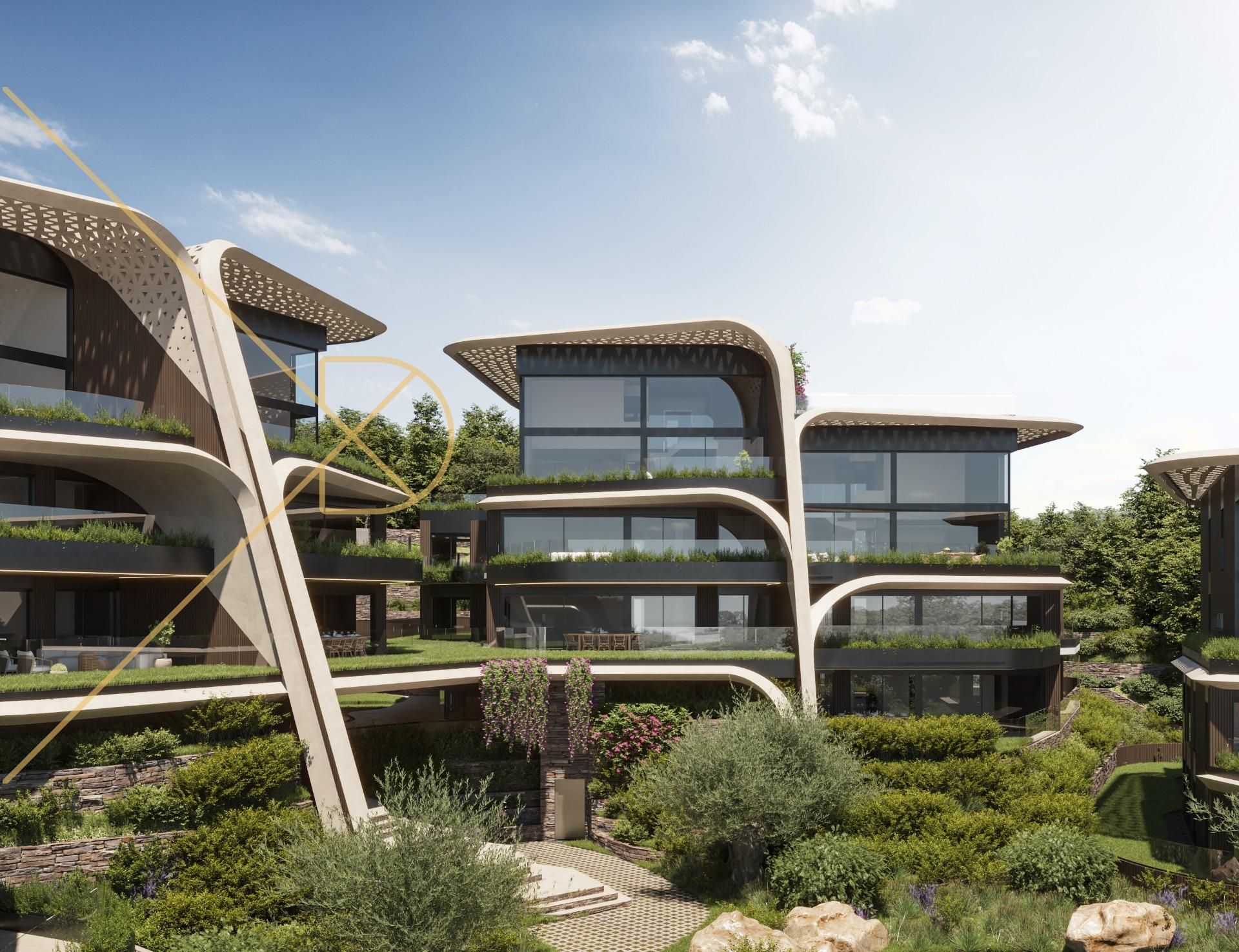 Vista exterior de Apartament en venda en Sotogrande amb Aire condicionat, Calefacció i Jardí privat