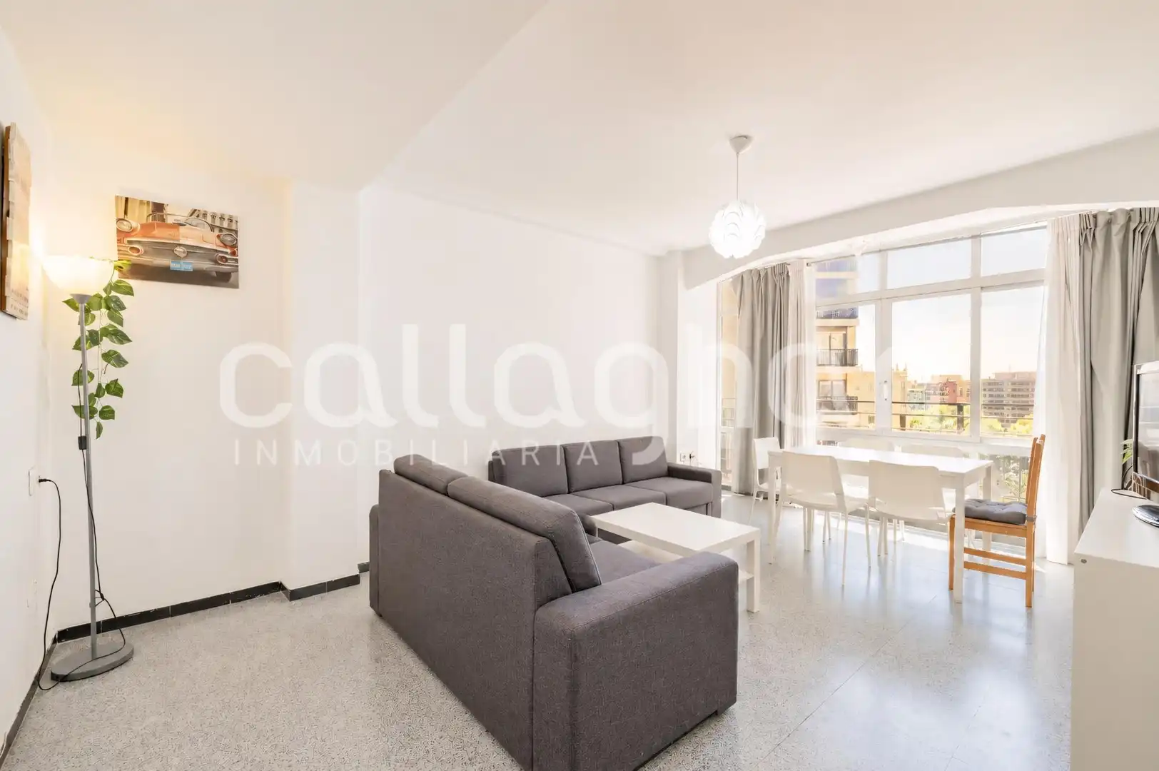 Wohnzimmer von Wohnung zum Verkauf in Valencia mit Möbliert und Balkon